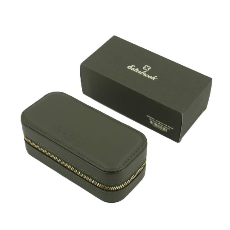 Esterbrook Stifteetui Nook für sechs Schreibgeräte Moss Green von Esterbrook