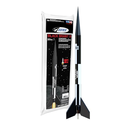 Estes 7243 Black Brant II Raketenbau-Set, fortschrittliches Doppelkörper-Modellbausatz für Kinder ab 10 Jahren von Estes