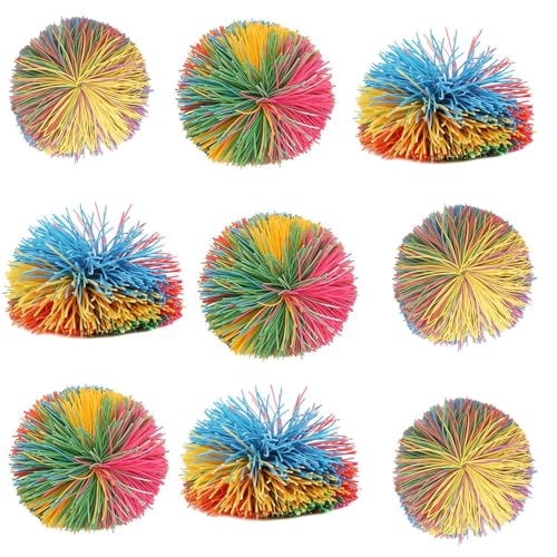 16 Stück sensorische Fidget-Bälle, mehrfarbig, weiches Gummi, federnde Stressbälle, Stretch-Ball, Spielzeug, Regenbogen-Fidget-Partygeschenke 16 Stück sensorische Fidget-Bälle, mehrfarbig, weiches Gummi, federnde Stressbälle, Stretch-Ball, Spielzeug, Regenbogen-Fidget-Partygeschenke von Estimable
