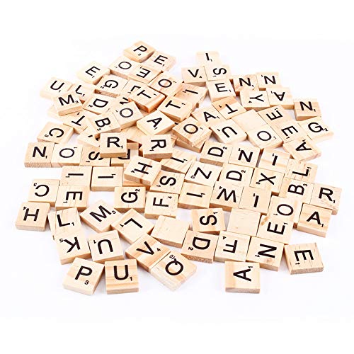 Buchstaben aus Holz, 100 Stück Holzbuchstaben Buchstaben Holz Alphabet Fliesen Buchstaben Spiel für Kindererziehung, Kinderspielzeug, Kunsthandwerk Buchstaben aus Holz, 100 Stück Holzbuchstaben Buchstaben Holz Alphabet Fliesen Buchstaben Spiel für Kindererziehung, Kinderspielzeug, Kunsthandwerk von Estink