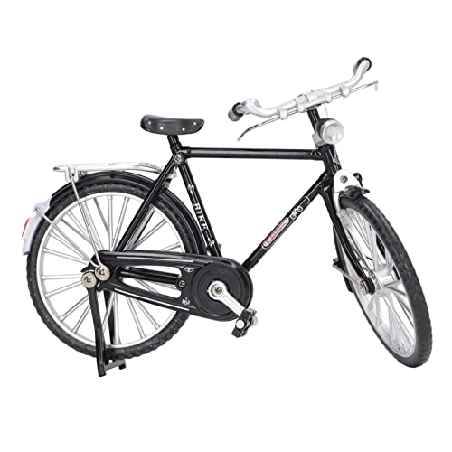 Estink 1:10 Alloy Fahrradmodell Spielzeug Miniatursimulationsrad mit Inflator und Aktentasche für Wohnkultur und Souvenirgeschenk (Black) von Estink