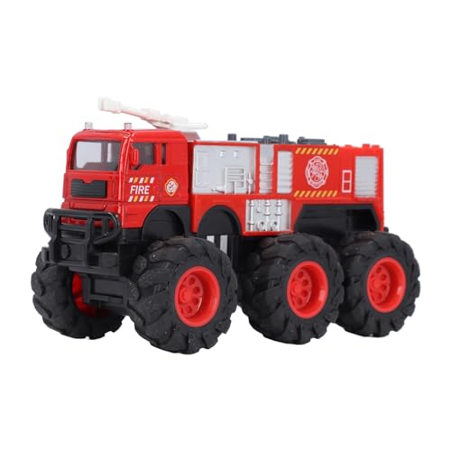 Estink 1:16 Skala Realistisches Dascast Fire Lastwagenmodell mit Sechsradantrieb für | Legierung Big Wheel Fire Engine Fahrzeug für | Ideales für | Plastik, Legierung (Wassertank) von Estink