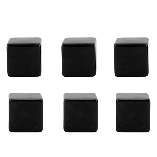 Estink 6PCS Leere Würfel Zum Erstellen Einzigartiger Spielstücke, Personalisiertes Lernen und Familienspaß - für Unterrichtsaktivitäten (Black) von Estink