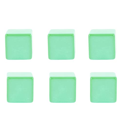 Estink 6PCS Leere Würfel Zum Erstellen Einzigartiger Spielstücke, Personalisiertes Lernen und Familienspaß - für Unterrichtsaktivitäten (Green) von Estink