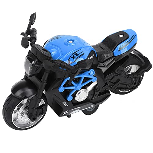 Estink Alloy -Motorradmodell Hohe Simulation Pull -Back Spielzeug für, Entwickeln (Blue) von Estink
