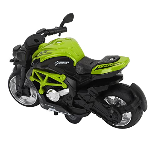 Estink Alloy -Motorradmodell Hohe Simulation Pull -Back Spielzeug für, Entwickeln (Green) von Estink