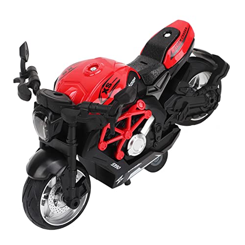 Estink Alloy -Motorradmodell Hohe Simulation Pull -Back Spielzeug für, Entwickeln (Rot) von Estink