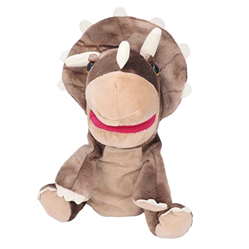 Estink Animal Hand Puppet Educational Toy mit Flexibles Mund für Kindergärten und Spielgruppen (Kaffee 25cm) von Estink