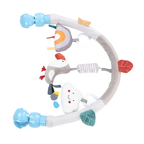Estink Baby Kinderwagen Anhänger Spielzeug Tiere Themen EIN Verstellbares Gelenk Frühes Lernen Spielzeug für Baby Kinderwagenstange, Plastik (Yellow) von Estink