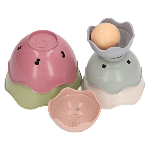 Estink Baby -Stapelbecher für Frühes Lernen, Farbenfrohes Nistpokalspielzeug für , Ideal für Wasserspiele und Strandspaß (Rot) von Estink