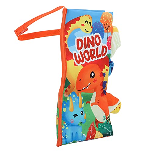 Estink Baby Tail Book Soft Educational Crinkle Stoffbuch für Säuglinge und Kleinkinder, Sicheres Sensorisches Explorationsspielzeug für Frühe Entwicklung, Polyestermaterial (Dinosaurier) von Estink