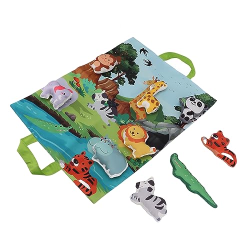 Estink Baby Weiche Spielzeugset Entzückende 3D -Tierformen Spielen Mat Matte Schallpapier Multifunktionales Stoffspielzeug Set für Kleinkinder, Sichere Materialien (Stofftierset) von Estink