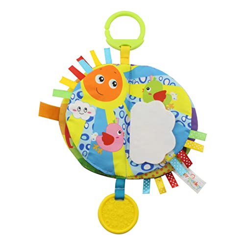 Estink Bildungsbabytuch Buch Waterdes Weiches Süße Säugling Cartoon Frühes Bildungsspielzeug für Babys - Made aus Pfirsichtuch (Himmel) von Estink
