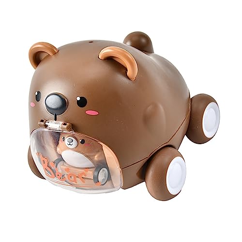 Estink Car Toys Interactive Friction Anmeldes Auswurf für Trägheitspfusspielzeug für Mädchen Geschenke, Sicheres Design, Premium -Material für (Kleiner Bär Standard) von Estink