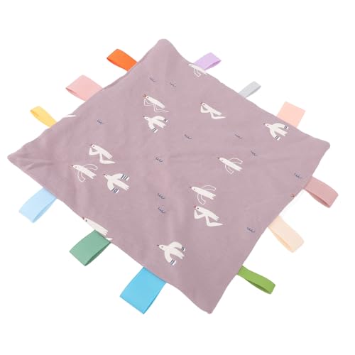 Estink Cotton Baby Security Decke mit Farbenfrohen Tags, Beruhigende Decke Lindern die Angst der Babys für die Sensorische Entwicklung (Möwe) von Estink