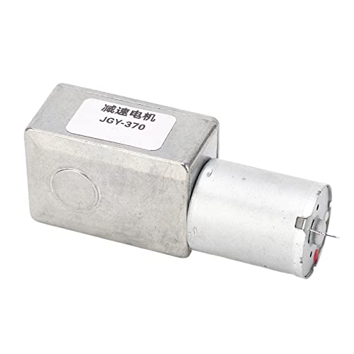Estink DC -Zahnradmotor 12mm Einwellen -Turbinen Wurm Zahnradmotor für Etikettmaschinen und Grillgrill, Zinklegungsschale (6rmp) von Estink