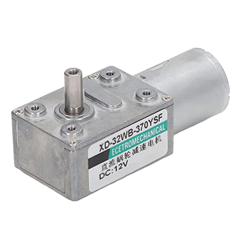 Estink DC -Zahnradmotor Selbstverriegelung Mikro -Turbinen Wurmgetriebe 12V für Intelligente Elektromutionen (50 U/min) von Estink