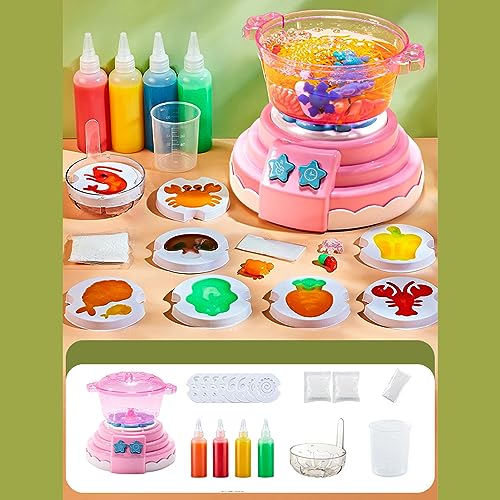 Estink DIY Hot Pot Maker Kochspielzeug mit Simulationsblasen -Sound für Kleinkindküchenspielzeug (Rosig) von Estink