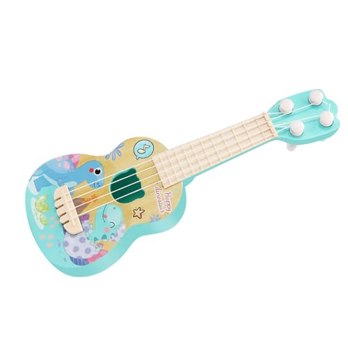 Estink Entzückendes Mini -Ukulele -Gitarrenspielzeug mit Niedlichem Design für Kinder Bildungslernspielzeug (Dinosaurier-Muster) von Estink