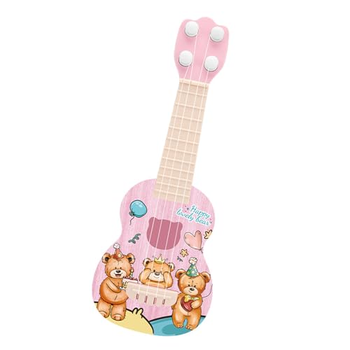 Estink Entzückendes Mini -Ukulele -Gitarrenspielzeug mit Niedlichem Design für Kinder Bildungslernspielzeug (Kleines Bärenmuster) von Estink