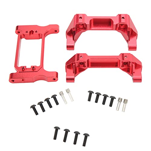 Estink Exquisite Aluminiumlegierung RC Vordere Heck -Stoßfängermontage für 1/10 RC Crawler Car (Rot) von Estink