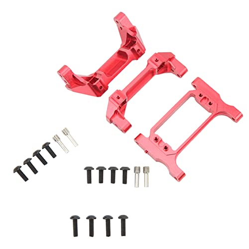 Estink Exquisite Aluminiumlegierung RC Vordere Heck -Stoßfängermontage für 1/10 RC Crawler Car (Rot) von Estink