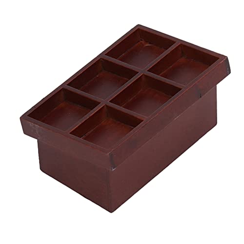 Estink Exquisite Mini Gemüse Obst Ständer Miniaturpuppenhauszubehör Birkenmaterial für 1/12 Puppenhaus, Großartige Ergänzung zu Haus und Gartendekoration (Kaffeefarbe) von Estink