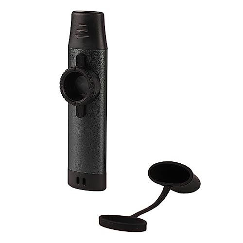 Estink Exquisites Aluminium Kazoo mit Verstellbarem Ton für Musiker, Leicht und Leicht zu Spielen für Anfänger (BLACK) von Estink