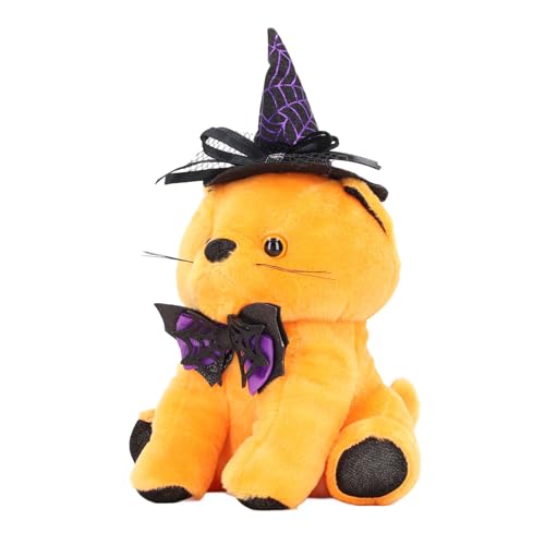 Estink Gefüllt (Orangefarbene Katze und purpurer schwarzer Hut) von Estink