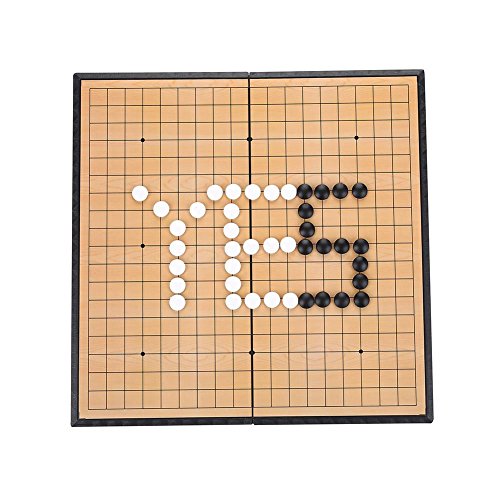 Estink Go-Brettspiel, 2 Spieler Go Game Set Magnetisches Faltbrett Weiqi Lernspiele Für Kinder Erwachsene, 28,5 X 14,5 X 3 cm von Estink