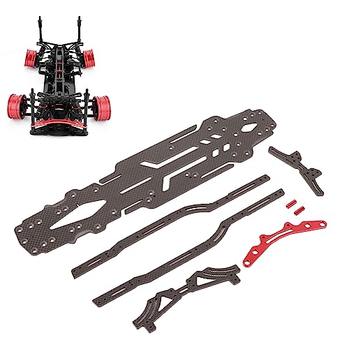 Estink Hochfestes CNC Carbonfaser -Aluminium -Upgrade Kit Glatter Drift Leistung für MST FXX 2.0s 1/10 RC Driftauto für Rennliebhaber (Black) von Estink