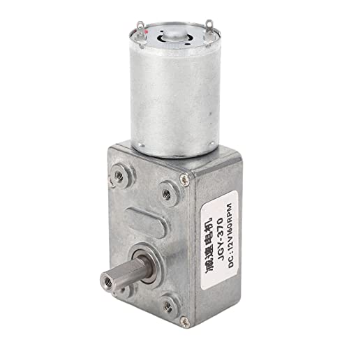 Estink Hochlebiger DC -Zahnradmotor Einerwellen -Wurm Reduktionsmotor mit Basis Selbstverriegelung 12 V (160RPM) von Estink