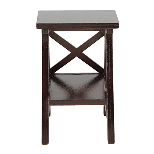 Estink Hölzerne Mini -Blütenregal Hohe Simulation DIY Stand für Miniaturmöbeldekoration (Brown) von Estink