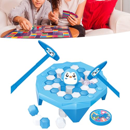 Estink Ice Block Breaking Educational Game für, Entwickelt Hand-Auge-Koordination und Teamarbeit, Tragbares Puzzlespiel für Familienspaß zu Hause oder Im Freien (Blue) von Estink