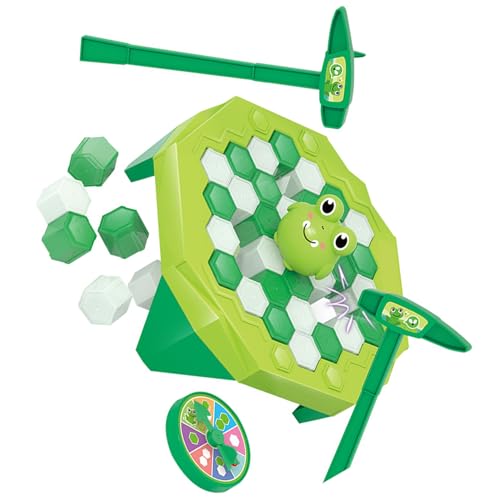 Estink Ice Block Breaking Educational Game für, Entwickelt Hand-Auge-Koordination und Teamarbeit, Tragbares Puzzlespiel für Familienspaß zu Hause oder Im Freien (Grüner Froschstil) von Estink
