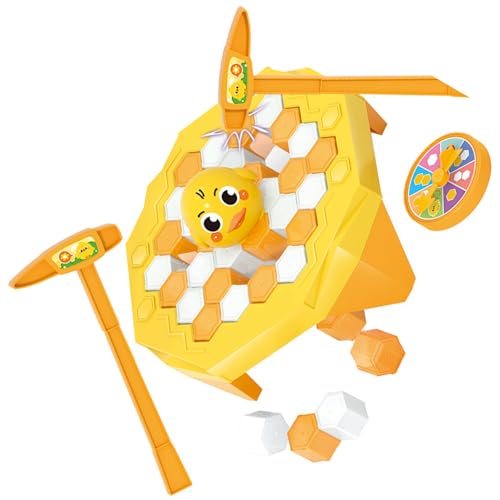 Estink Ice Block Breaking Educational Game für, Entwickelt Hand-Auge-Koordination und Teamarbeit, Tragbares Puzzlespiel für Familienspaß zu Hause oder Im Freien (Yellow) von Estink