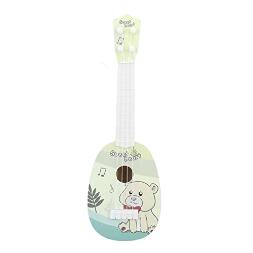 Estink Kids Guitar Musical Toy Ukulele, Robuste Plastikkonstruktion für Kindergeschenk, Weiche Saiten für das Komfortable Spielen, Ideal für Lernen Musik, 14.17 X 4,53in (Yellow) von Estink