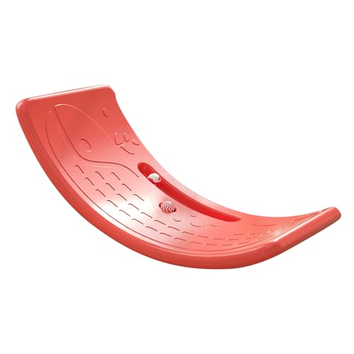 Estink Kids Plastic Rocker Board Fördert die Sensorische Entwicklung für Innenübungen, Kinderbalance -Wobble Board für Heimunterhaltung (Rot) von Estink