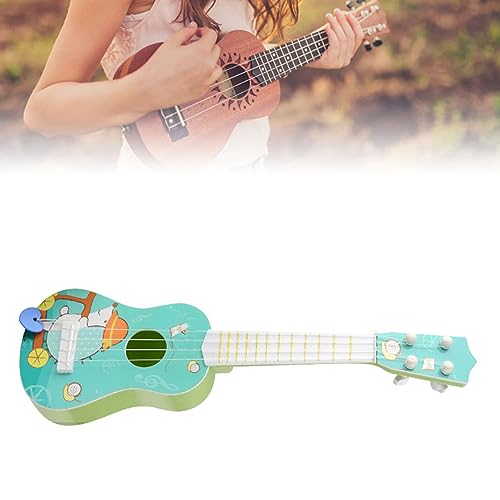 Estink Kinderfreundliches Design Kleines Ukulele -Musikspielzeug für Kinder, Kompaktes und Leichtes Bildungsinstrument, Ideal für Schule und Musiklernen (Green) von Estink