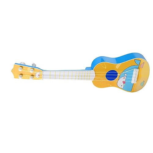 Estink Kinderfreundliches Design Kleines Ukulele -Musikspielzeug für Kinder, Kompaktes und Leichtes Bildungsinstrument, Ideal für Schule und Musiklernen (Yellow) von Estink