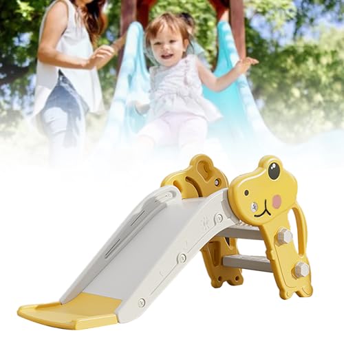 Estink Klappbare Kunststoff -Kleinkind -Folie Stabile Struktur Zuverlässiger Schutz Kletterrutsche für das Heimspiel nach Hause (Yellow) von Estink