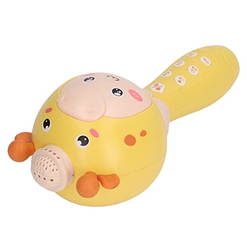 Estink Kompaktes Cartoon Kids Wireless Mikrofon mit Hoher Kompatibilität für das Singen zu Hause, Geburtstagsfeiern - Kunststoff, Mehrere Farben (Yellow) von Estink