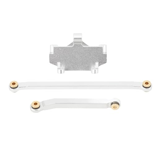 Estink Langlebige Aluminium -Legierung RC -Autolenker Servo Mount Links für Hobbyplus 1/18 4WD CP18P, Verbesserung der Handhabung und Leistung für Rennliebhaber (Silver) von Estink