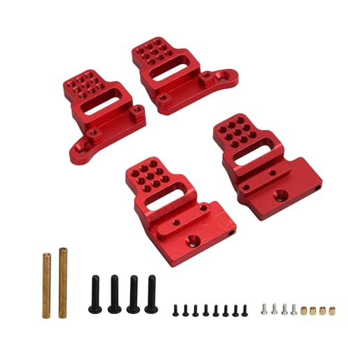 Estink Langlebige RC -Stoßklasse -Halterung Erhöhte Stoßdämpfung für TRX4M 1/18 RC Auto, Geeignet für Enthusiasten (Rot) von Estink