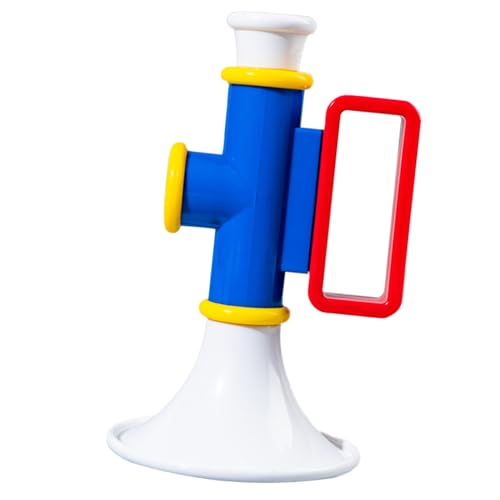 Estink Lebendes Farbplastikhorn Spielzeug Langlebiges Musikinstrument für Kinderpädagogische Trompetenspiele (Blue) von Estink
