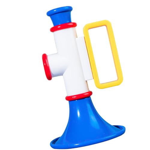 Estink Lebendes Farbplastikhorn Spielzeug Langlebiges Musikinstrument für Kinderpädagogische Trompetenspiele (White) von Estink