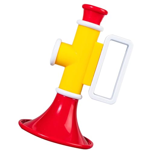 Estink Lebendes Farbplastikhorn Spielzeug Langlebiges Musikinstrument für Kinderpädagogische Trompetenspiele (Yellow) von Estink
