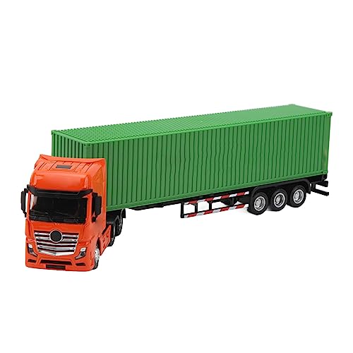 Estink Legierungsmaterial 1:50 Container-LKW-Modellmodell, Batteriefreies Statisches Spielzeug mit Stabiler Reibung, Perfektes für über 8 Jahren, Indoor-Spiel (Green) von Estink