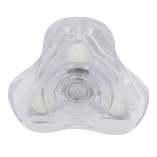 Estink Leuchten Im Dunklen Fingerspitzen -Gyroscope -Stress Relief Spielzeug für Büro und Haushaltsbetreuung Acryl und Metall Tragbare Größe (Transparent) von Estink