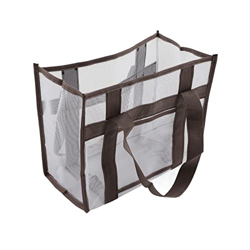 Estink Mesh Oxford Stoff Tragbarer Strandtasche Große Kapazität Kinderschale Haltetasche für Outdoor Beach Pool, Korrosionsbeständige Reise -Mesh -Tasche für Urlaub (M) von Estink